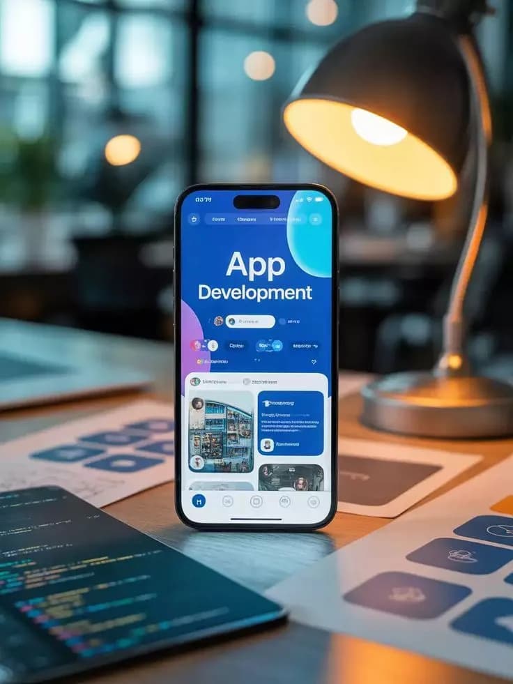 Mobile App Development Solutions App Mockup