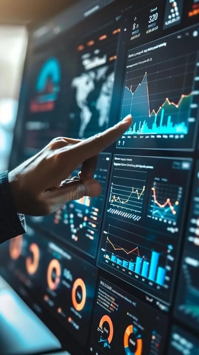 Data Analytics & BI Dashboard Solutions App Mockup