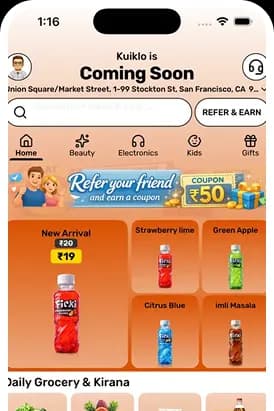 Mobile screen mockup 1
