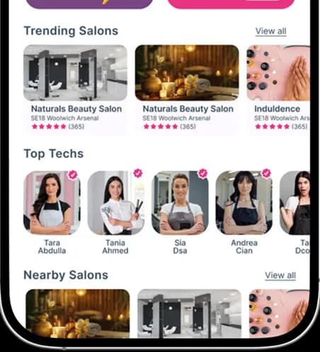 Beauty Services, Salons and Bookings in One App