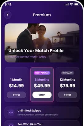 Mobile screen mockup 1