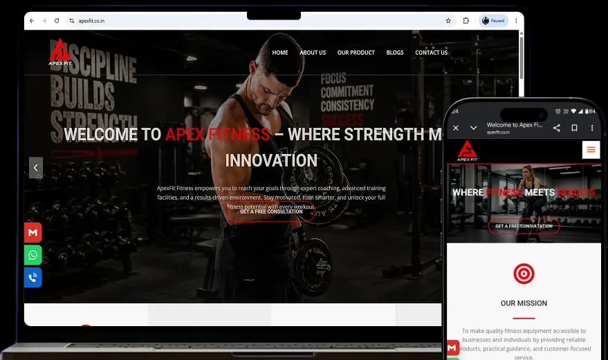 ApexFit: Commercial Fitness Equipment E-commerce Platform