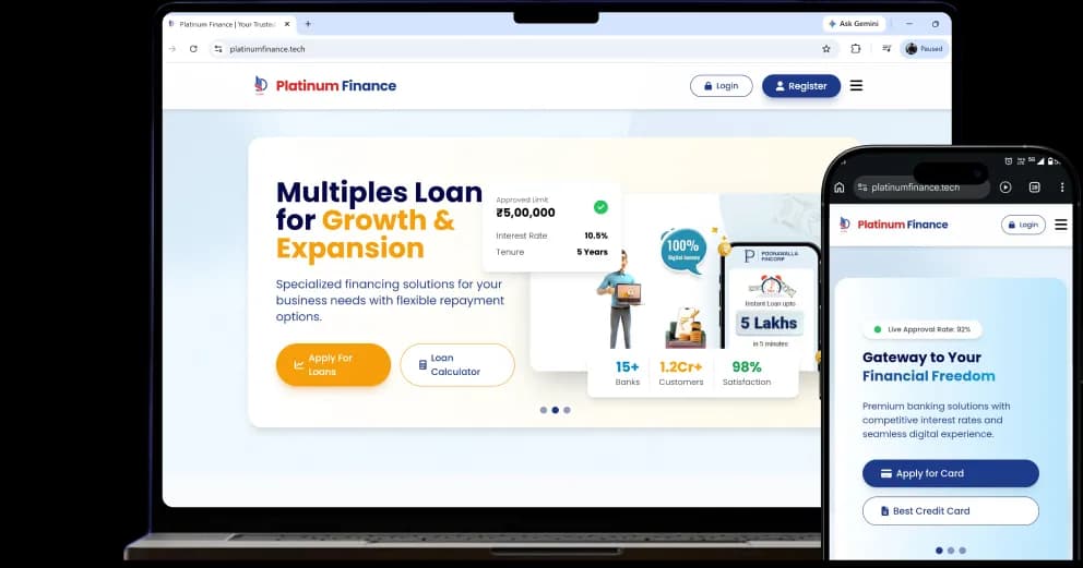 Platinum Finance: Digital Lending and Investment Platform
