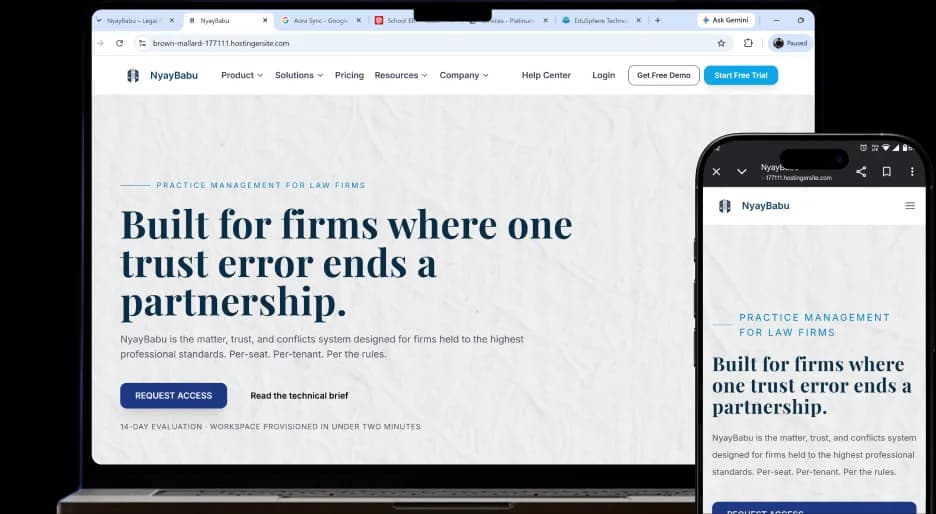 NyayBabu Legal Practice Management Platform
