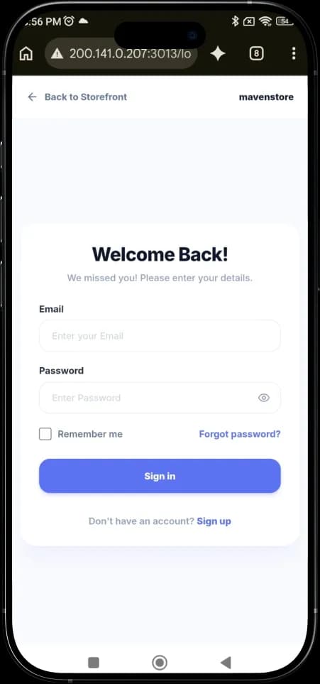 Mobile screen mockup 3