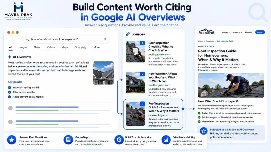 How to Build Website Content That Gets Cited in Google AI Overviews
