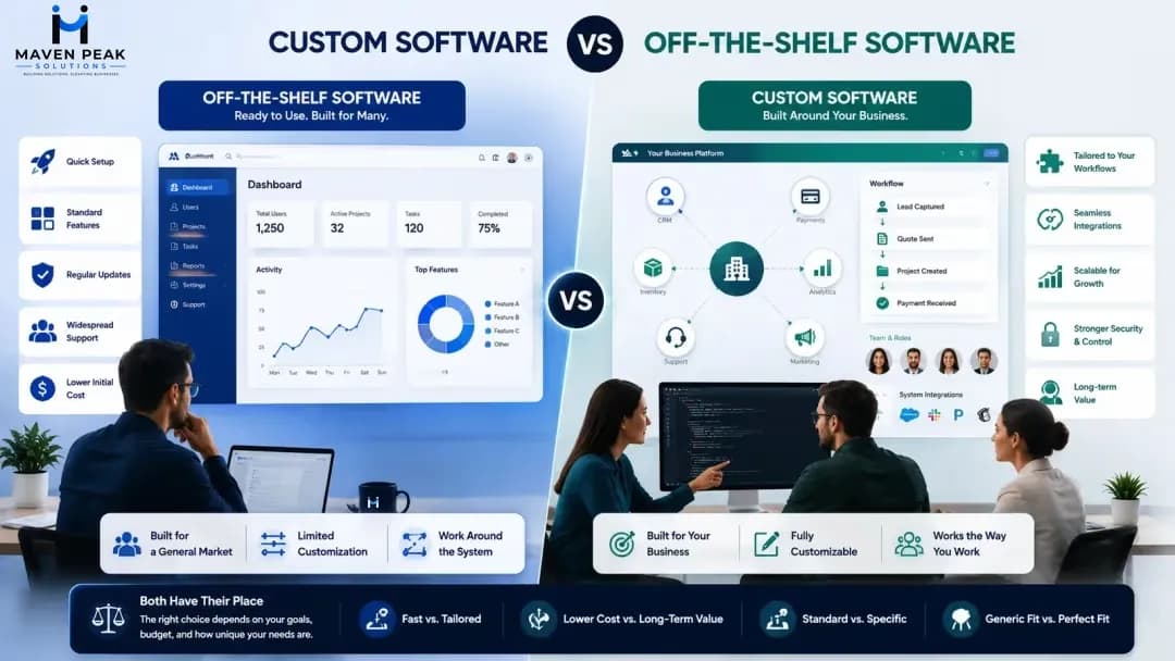 Custom Software vs. Off-the-Shelf Tools: What's Right for Your Business?