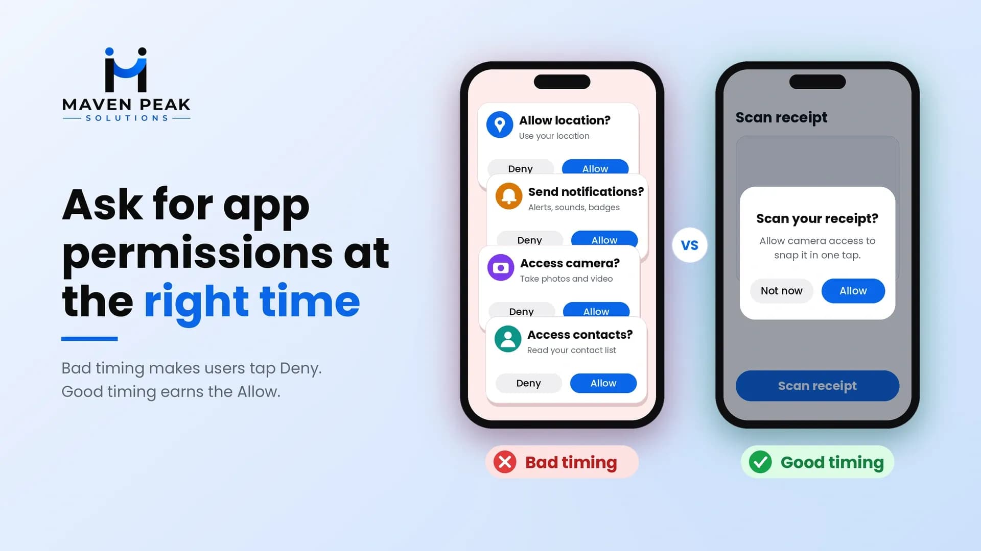 What Should a Mobile App Ask Permission to Access and When?