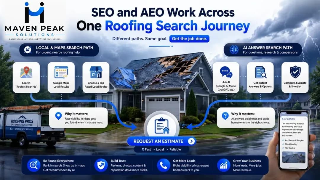 AEO vs SEO for Roofers: Which Strategy Generates More Local Leads?