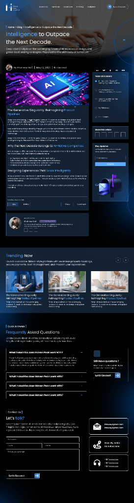 The Generative Singularity: Reimagining