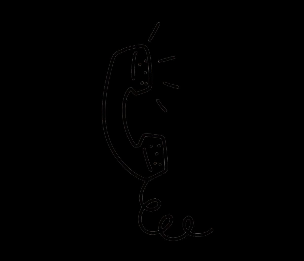 Ringing telephone vector
